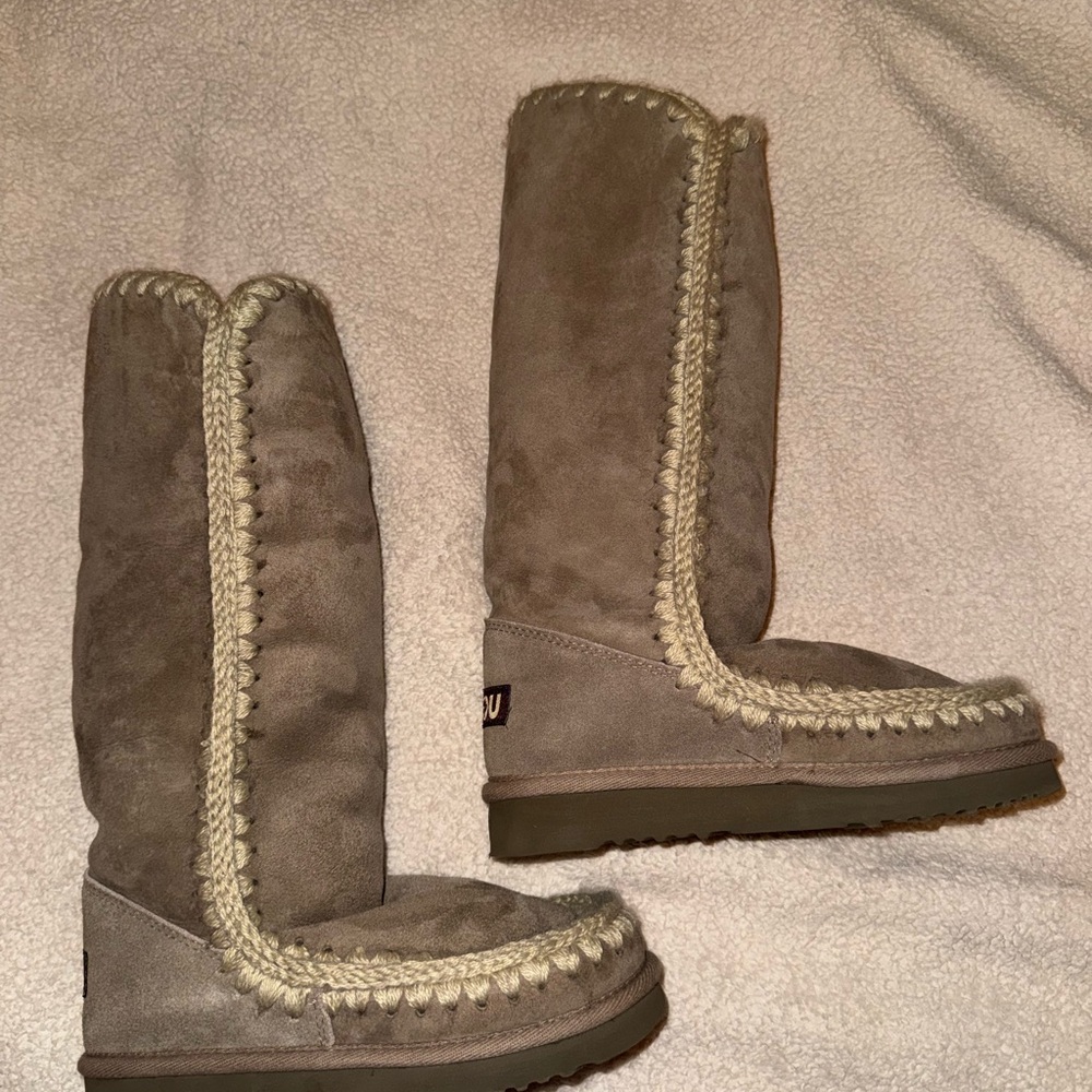 Women's Mou Tan Suede Boots
